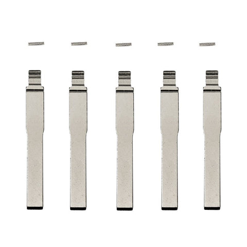 5-Pack Ford HU101 Flip Key Blade w/ Roll Pins for OEM Remotes (GTL)