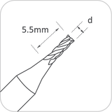 Universal Grade Carbide 2mm End Mill Cutter (RAISE) - ZIPPY LOCKS