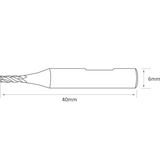 Universal Grade Carbide 1.5mm End Mill Cutter (RAISE) - ZIPPY LOCKS