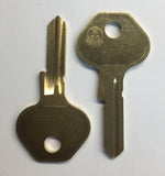 M20 / 1092-6000 Master Padlock Key - Brass (JMA MAS-18D) Metal Key Blade - ZIPPY LOCKS